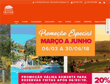 Tablet Screenshot of hotelfazendasaltogrande.com.br